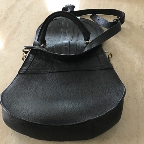 Demellier London Navy leather crossbody bag used twice looks like Chloe bag - Picture 3 of 6